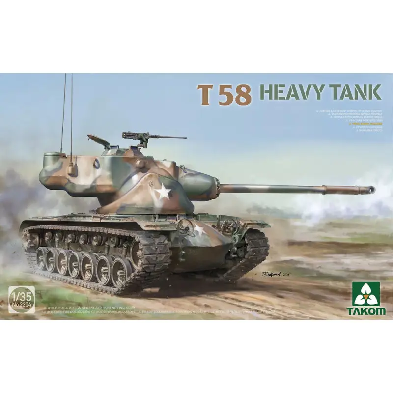 Char lourd T58 - 1/35 - TAKOM 2204