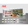 Set de peinture acrylique pour OV-10A Bronco et avions du Vietnam, 6 x 12 ml - ICM 3008