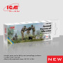 Set de peinture acrylique Forces armées ukrainiennes uniforme de camouflage pixelisé 6 x 12 ml - ICM 3025