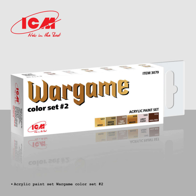 Kit de couleurs pour wargame Set 2 - ICM 3079