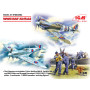 Aérodrome de la RAF WWII (Spitfire Mk.IX, Spitfire MkVII, 7 figurines) - 1/48 - ICM DS4802