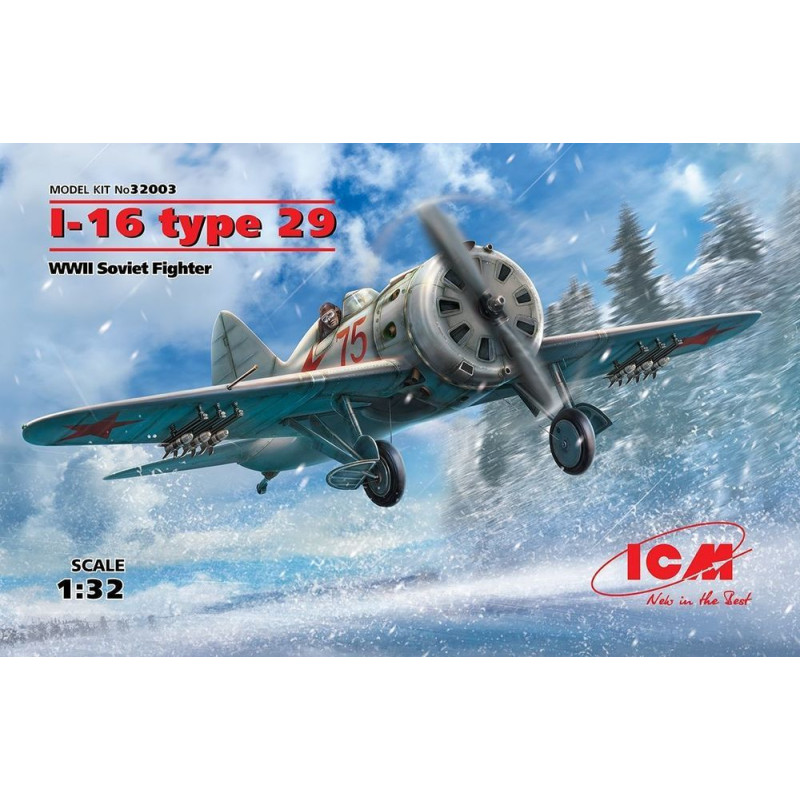I-16 type 29, chasseur soviétique WWII - 1/32 - ICM 32003