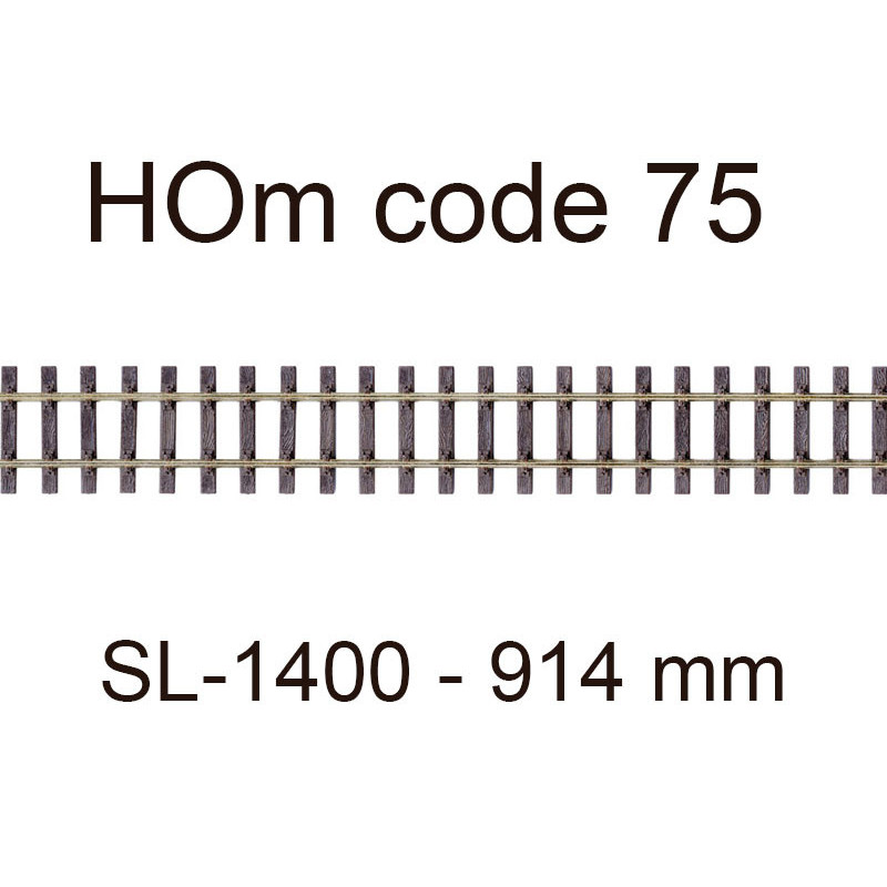PECO SL-1400 - rail flexible 914 mm code 75 échelle HOm