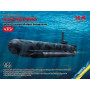Sous-marin de poche allemand de type U-Boot Molch WWII - 1/72 - ICM S.019