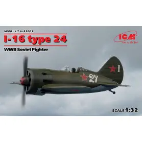 Chasseur soviétique I-16 type 24 WWII - 1/32 - ICM 32001