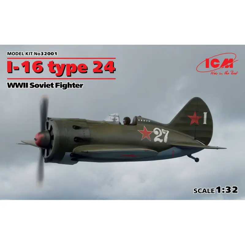 Chasseur soviétique I-16 type 24 WWII - 1/32 - ICM 32001