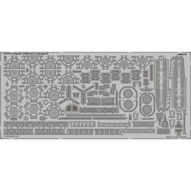 Détaillage pour Yamato Tamiya 78025 - 1/350 - EDUARD 53072