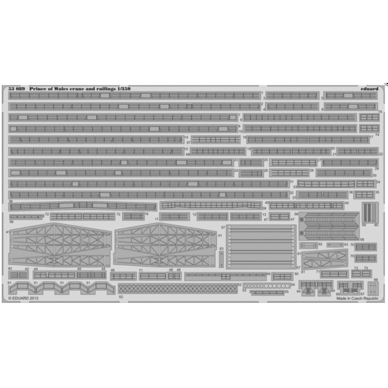 Prince of Wales rambardes - 1/350 - EDUARD 53089