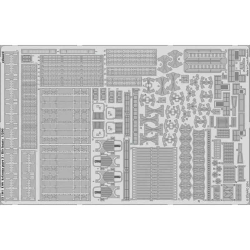 USS Arizona partie 3 - Canots de sauvetage pour Trumpeter - 1/200 - EDUARD 53104