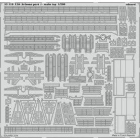 USS Arizona partie 4 - partie supérieure principale pour Trumpeter - 1/200 - EDUARD 53110