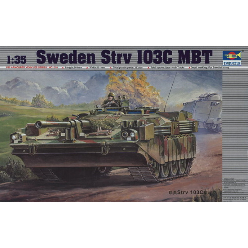 Char lourd suédois Strv 103C - 1/35 - TRUMPETER 00310