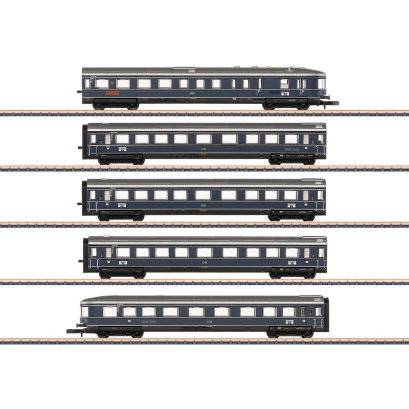 Set de voitures grandes lignes "Blauer Enzian" ép. III - Z 1/220 - MARKLIN 87615