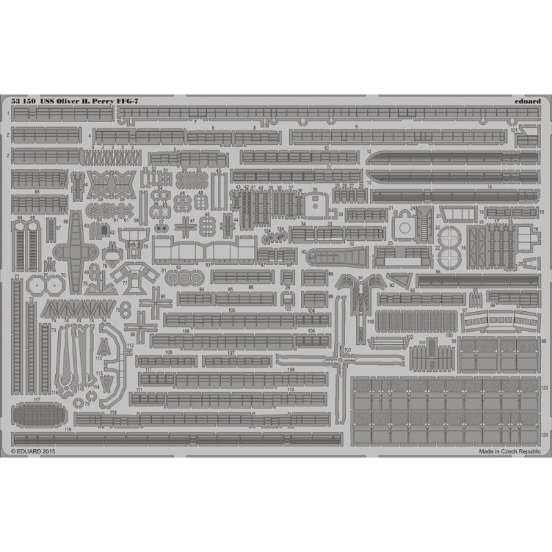 USS Oliver H. Perry FFG-7 pour Academy - 1/350 - EDUARD 53150