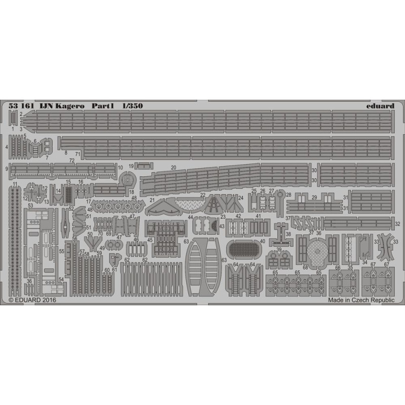 Détaillage IJN Kagero pt.1 pour Tamiya - 1/350 - EDUARD 53161