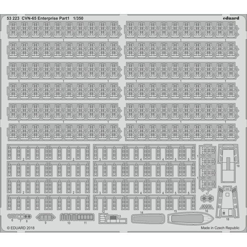 CVN-65 Enterprise partie 1 pour Tamiya - 1/350 - EDUARD 53223