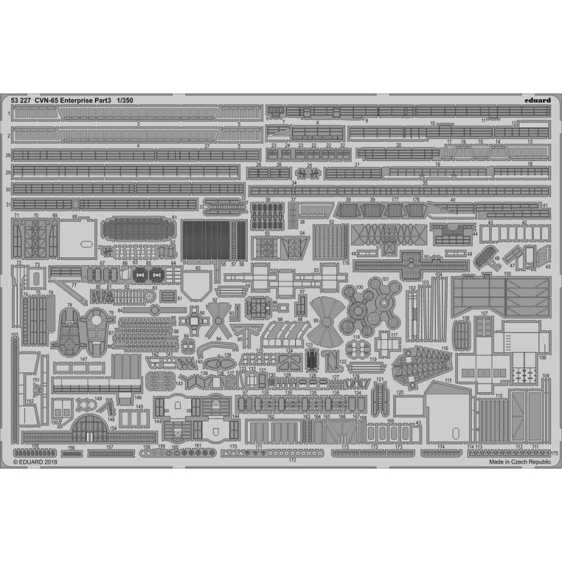 CVN-65 Enterprise partie 3 pour Tamiya - 1/350 - EDUARD 53227