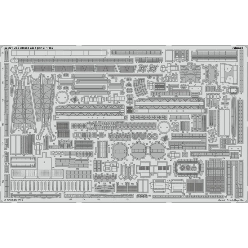 USS Alaska CB-1 partie 3 HOBBY BOSS - 1/350 - EDUARD 53291