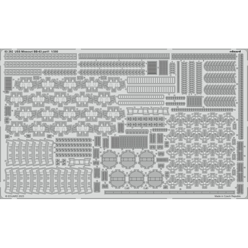 USS Missouri BB-63 HOBBY BOSS - 1/350 - EDUARD 53292