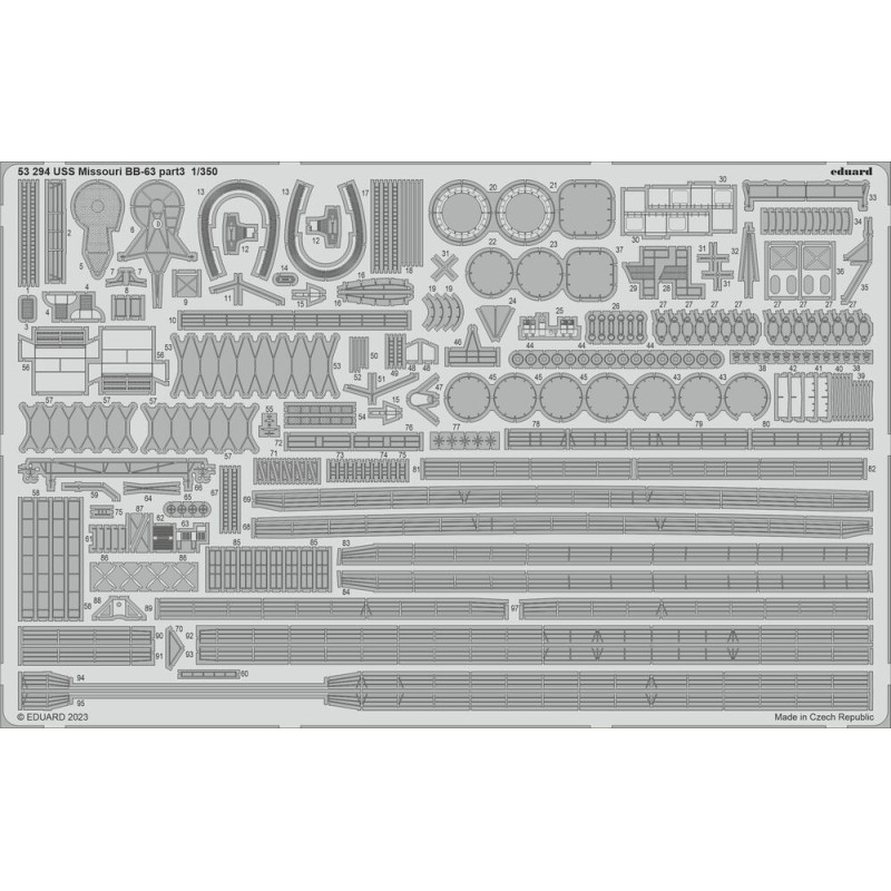 USS Missouri BB-63 partie 3 HOBBY BOSS - 1/350 - EDUARD 53294
