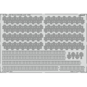 USS Nimitz CVN-68 partie 2 TRUMPETER - 1/350 - EDUARD 53296