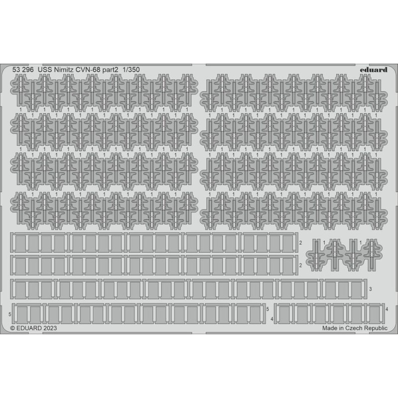 USS Nimitz CVN-68 partie 2 TRUMPETER - 1/350 - EDUARD 53296