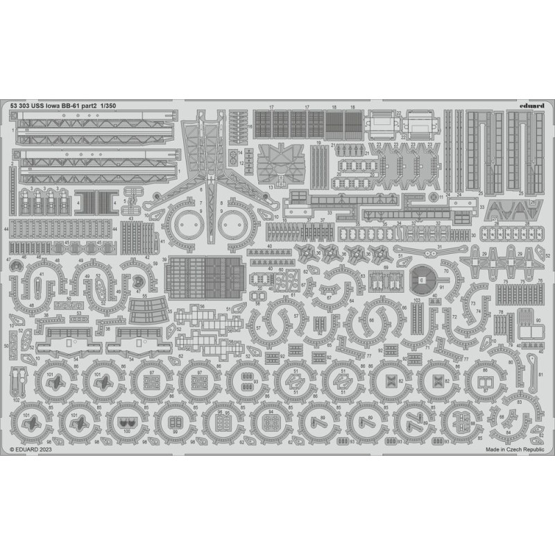 USS Iowa BB-61 partie 2 - 1/350 - EDUARD 53303