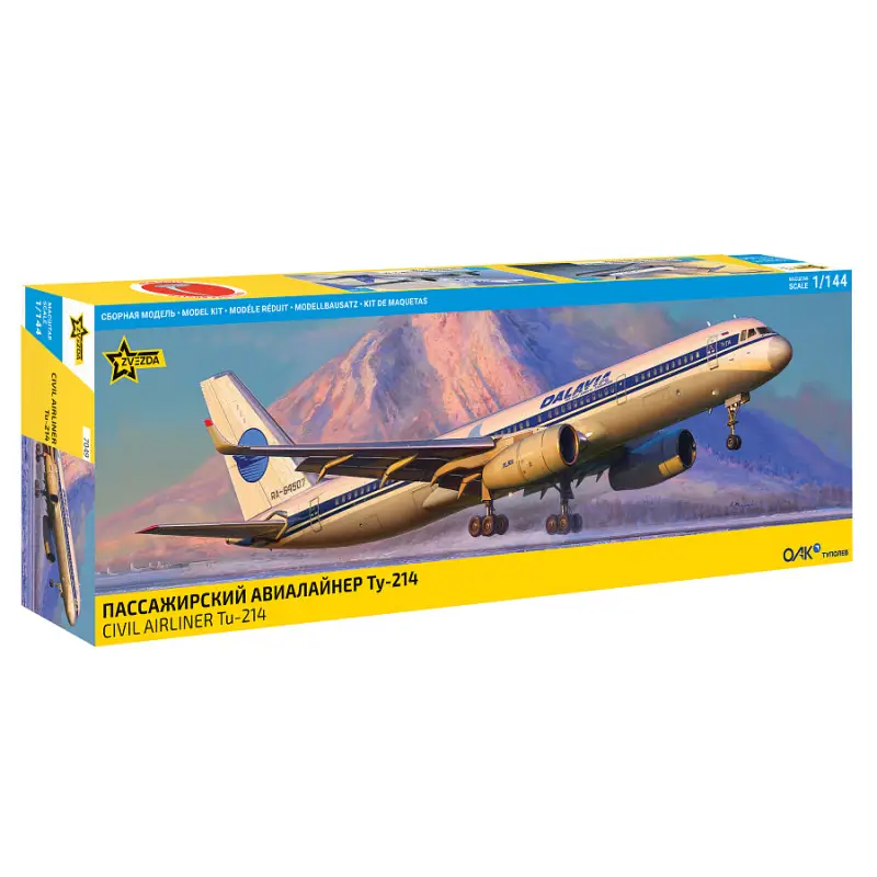 Avion de ligne russe TU-214 - 1/144 - ZVEZDA 7049
