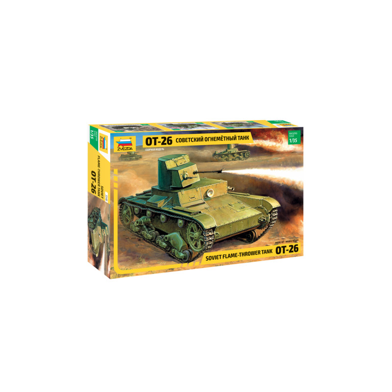 Char lance-flammes soviétique « OT-26 » - 1/35 - ZVEZDA 3540
