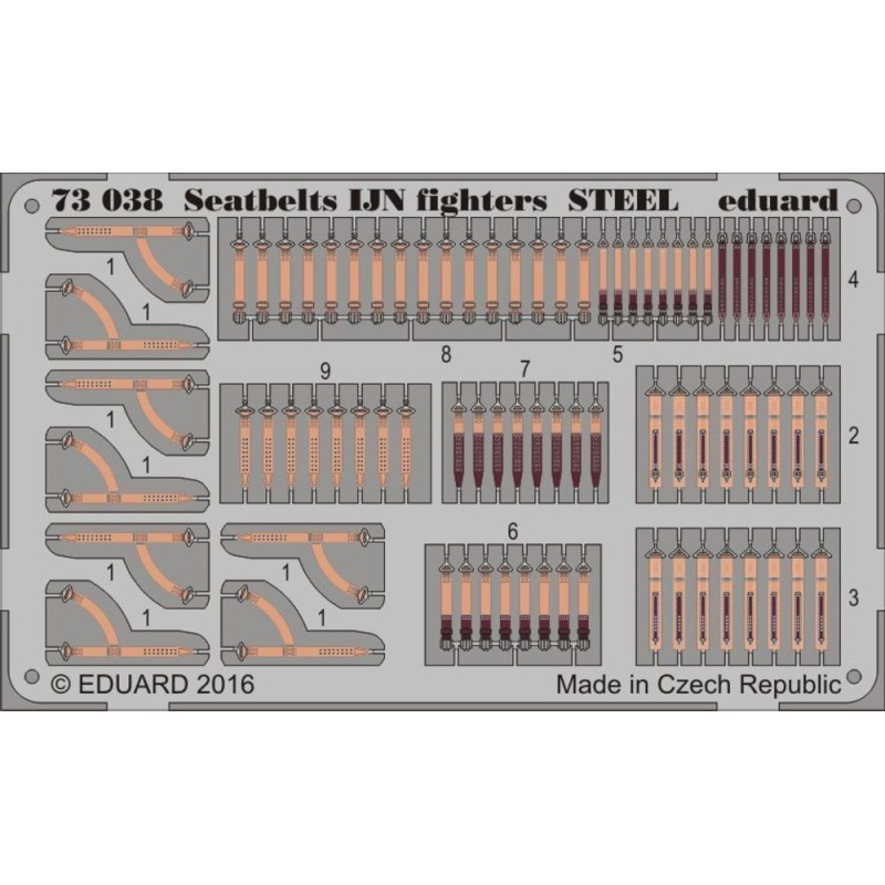 Ceintures de sécurité Combattants IJN ACIER - 1/72 - EDUARD 73038
