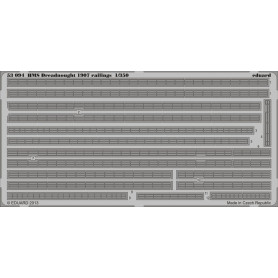 Rambardes du HMS Dreadnought 1907 pour Trumpeter - 1/350 - EDUARD 53094