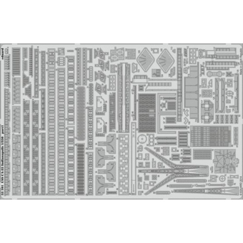 USS CA-35 Indianapolis pour Academy - 1/350 - EDUARD 53101