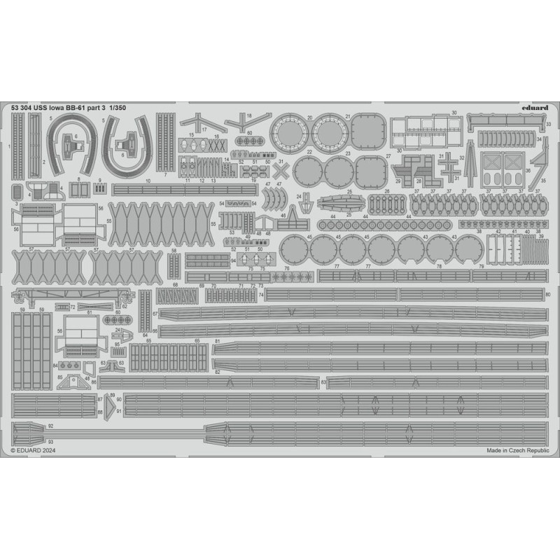 USS Iowa BB-61 partie 3 HOBBY BOSS - 1/350 - EDUARD 53304