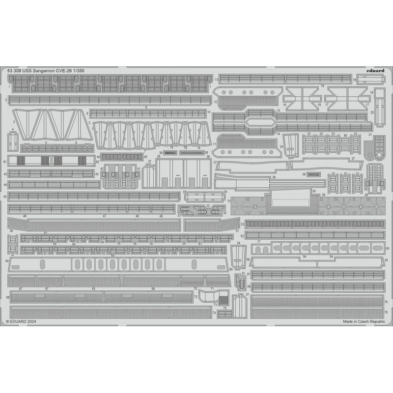 USS Sangamon CVE-26 TRUMPETER - 1/350 - EDUARD 53309