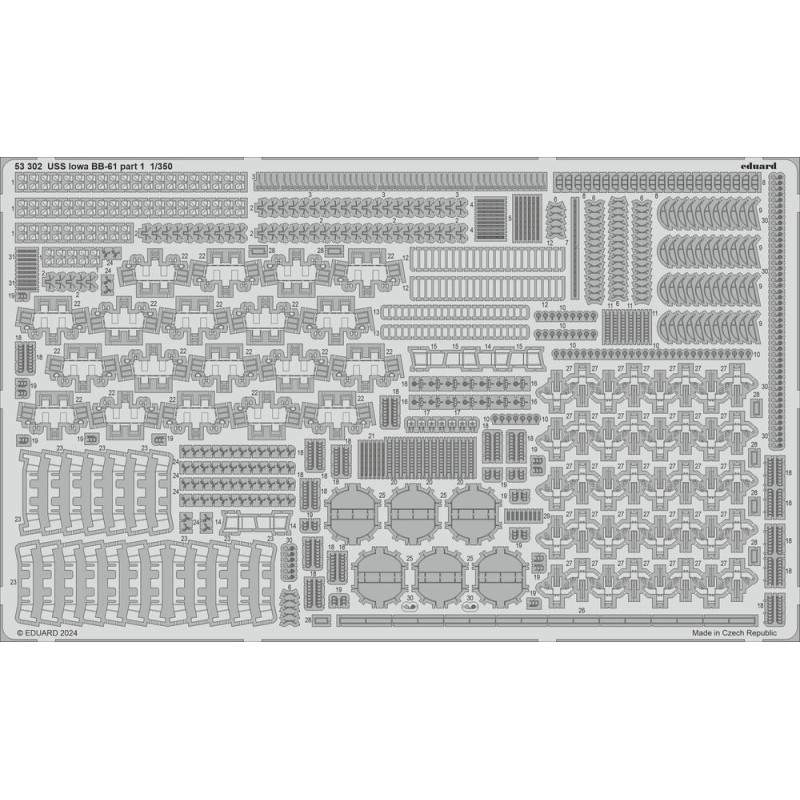USS Iowa BB-61 HBB - 1/350 - EDUARD BIG5371