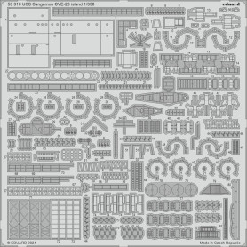 USS Sangamon CVE-26 île TRUMPETER - 1/350 - EDUARD 53310