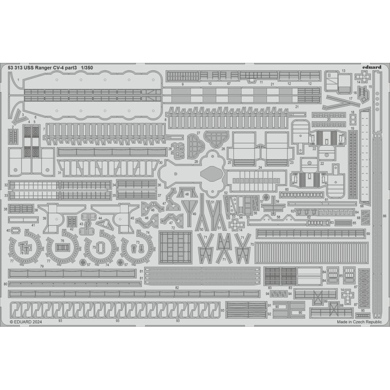USS Ranger CV-4 partie 3 - 1/350 - EDUARD 53313