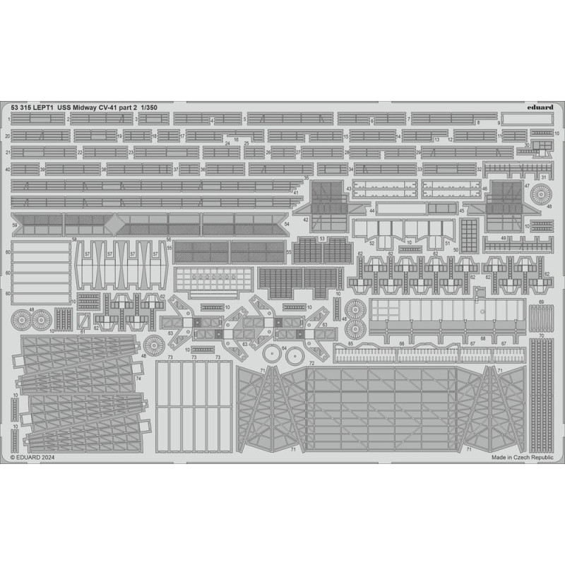 USS Midway CV-41 partie 2 0 TRUMPETER - 1/350 - EDUARD 53315
