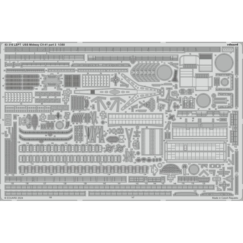 USS Midway CV-41 partie 3 0 - 1/350 - EDUARD 53316