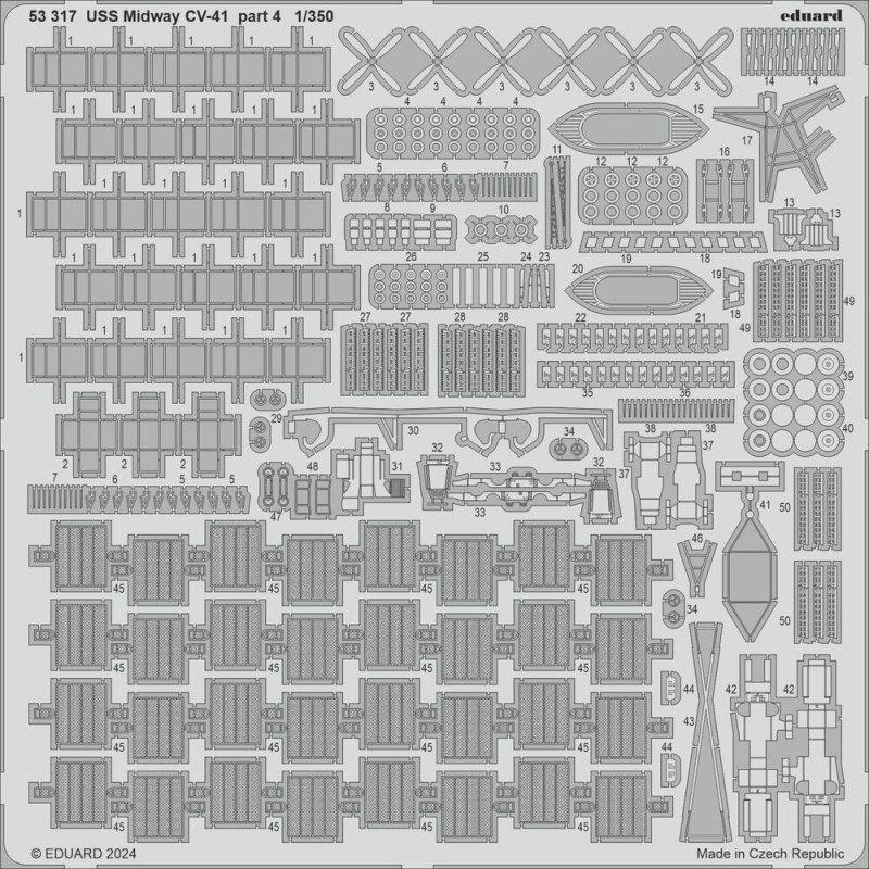 USS Midway CV-41 partie 4 TRUMPETER - 1/350 - EDUARD 53317
