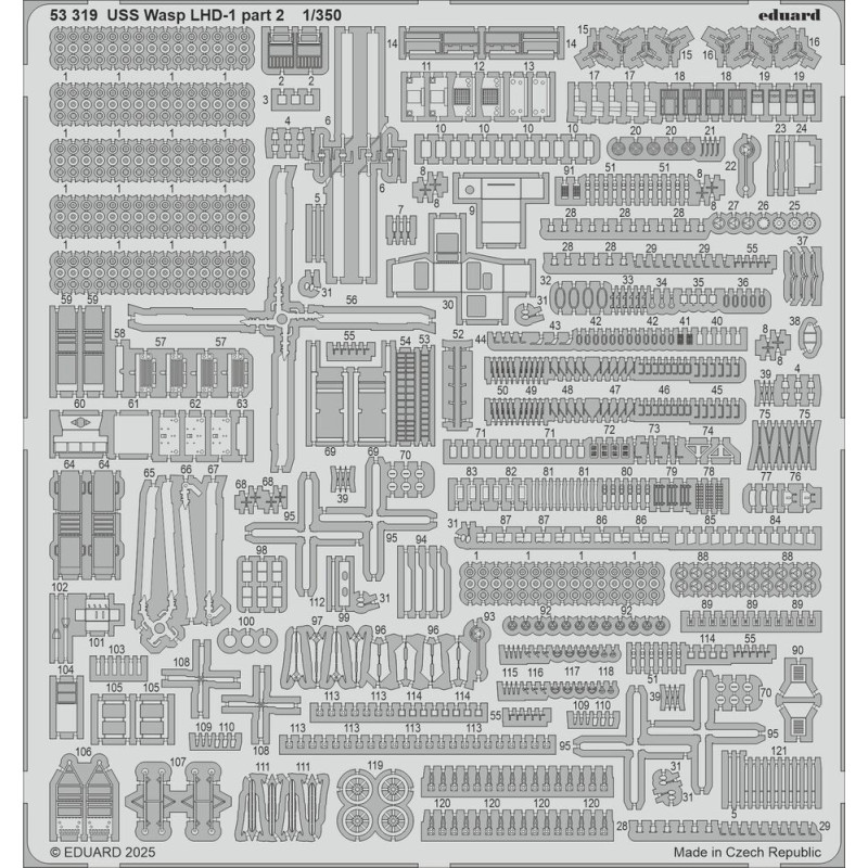 USS Wasp LHD-1 partie 2 TRUMPETER - 1/350 - EDUARD 53319