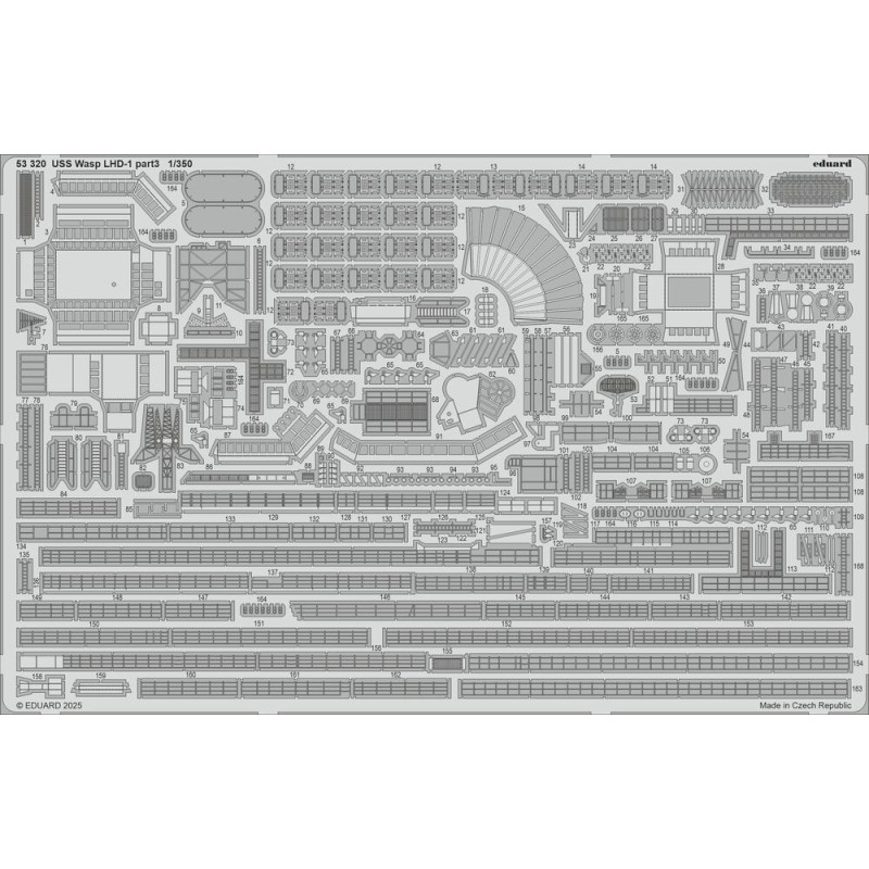 USS Wasp LHD-1 partie 3 TRUMPETER - 1/350 - EDUARD 53320