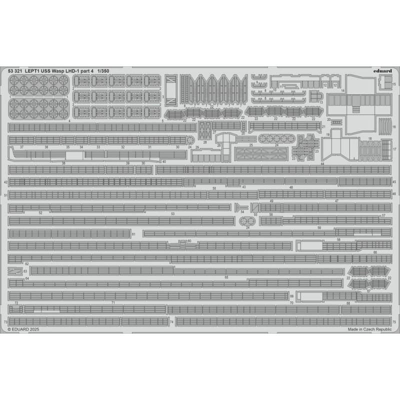 USS Wasp LHD-1 partie 4 TRUMPETER - 1/350 - EDUARD 53321