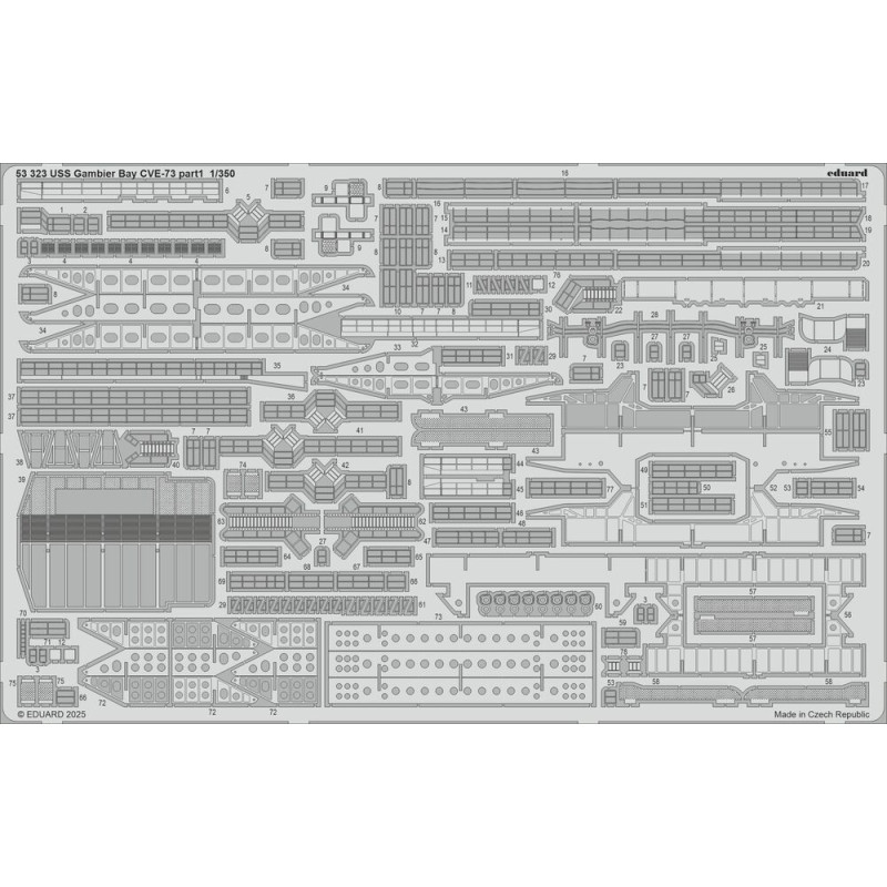 USS Gambier Bay CVE-73 partie 1 HASEGAWA - 1/350 - EDUARD 53323