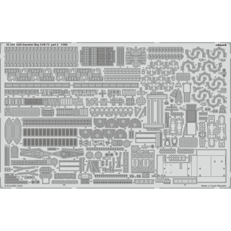 USS Gambier Bay CVE-73 partie 2 HASEGAWA - 1/350 - EDUARD 53324