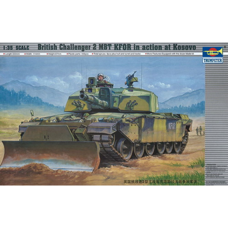 Challenger II KFOR (déploiement au Kosovo) - 1/35 - TRUMPETER 00345