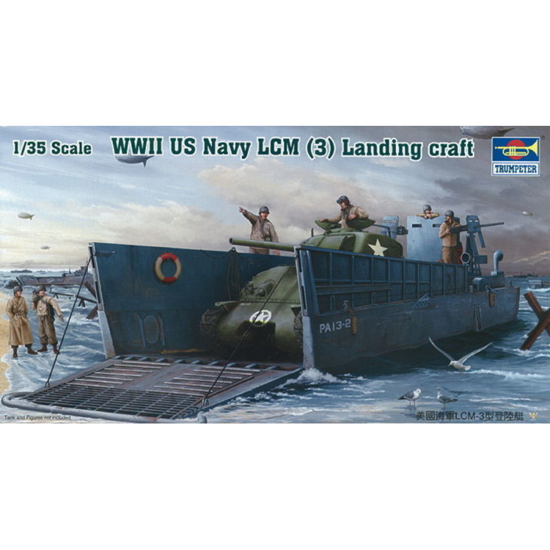 Péniche de débarquement américaine LCM (3) - 1/35 - TRUMPETER 00347