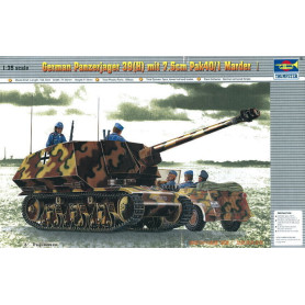 PzKpfw 39(H) Panzerjäger avec canon Pak 40/1 Marder de 7,5 cm - 1/35 - TRUMPETER 00354