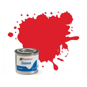 Humbrol 19 - Gloss bright red (rouge brillant) - peinture enamel 14ml AA0206