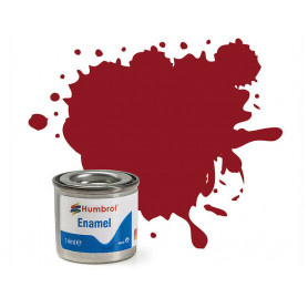 Humbrol 20 - Gloss Crimson red (rouge sombre brillant) - peinture enamel 14ml AA0223