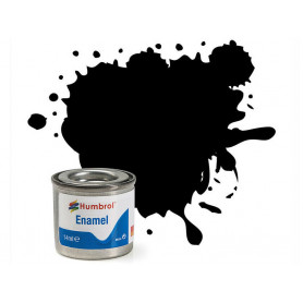 Humbrol 33 - Matt black (noir mat) - peinture enamel 14ml AA0360